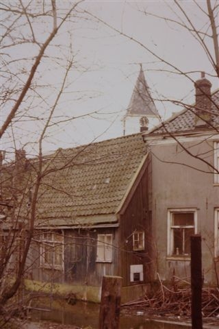 Sloterdijk met de spits van de Petruskerk Foto: collectie Joop Jansen 