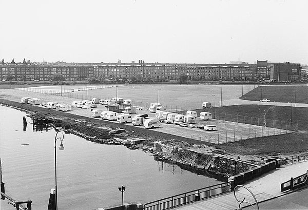 Uitzicht over de Kop van Jut wie, wat, wanneer, waar Foto: Beeldbank van het Stadsarchief van de gemeente Amsterdam, 1964 