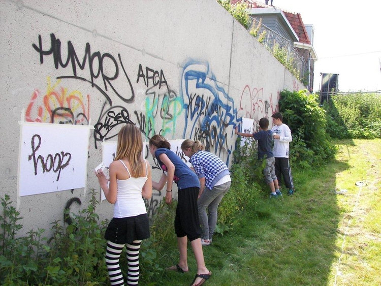 Biologische graffiti wie, wat, wanneer, waar Foto: Angar Veerkamp, 23 juni 2010 