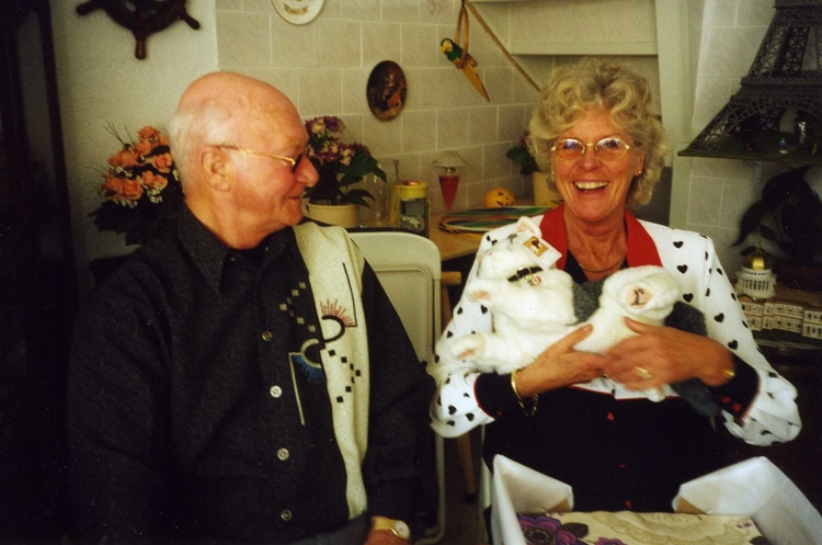 Herbert de Vries en zijn vrouw Bep Zijlstra. Foto: 2000 