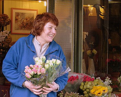 Mijn bloemenvrouw Foto: Annick van Ommeren-Marquer, 9 april 2008 