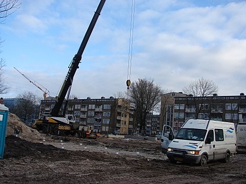 Cuypershof in aanbouw Foto: Annick van Ommeren-Marquer, 14 januari 2009 