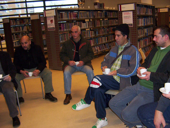 Enthousiaste en betrokken luisteraars. Foto:Corien Tetteroo, OBA, 7 januari 2008 