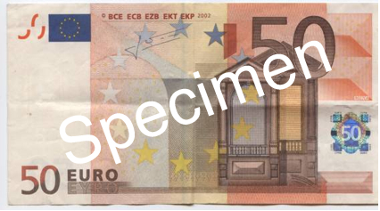 Een ander biljet van 50 Euro Foto: collectie Jan Wiebenga 