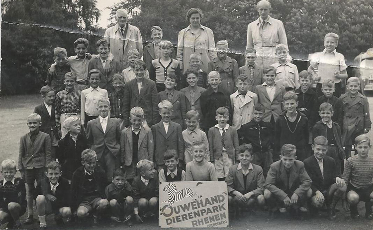 Schoolreisje St. Gregoriusschool Foto: collectie Jos van Lnagen, 1953 