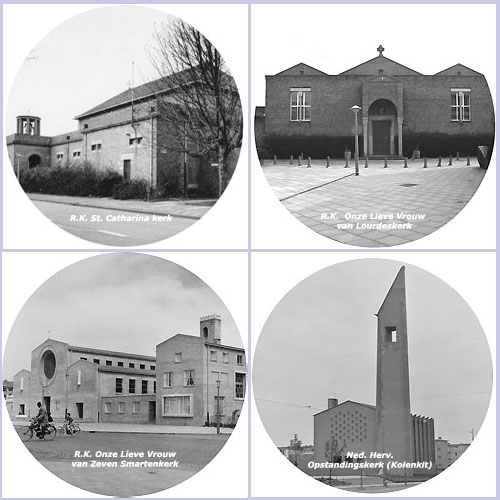  wie, wat, waar, wanneer Kerken in Slotermeer en Geuzenveld 1 -- Foto's: Beeldbank van het Stadsarchief - Fotobewerking: Willem Verbruggen 