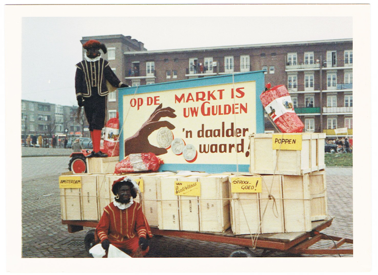 De markt op het Gulden Winckelplantsoen Foto: collectie Ans Hiel 