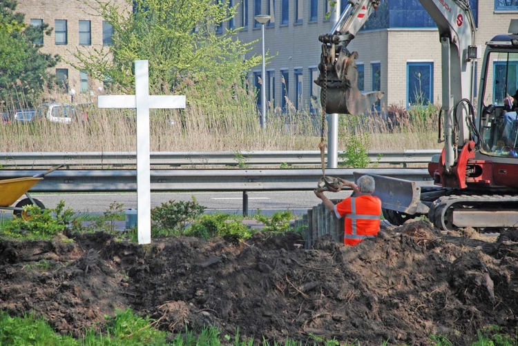 Werk in uitvoering Foto: Ruud van Koert, april 2009 