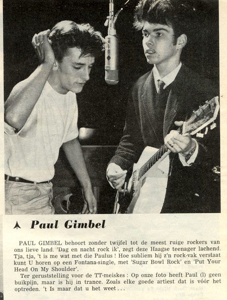  Paul Gimbel (links) en sologitarist René Nodelijk 