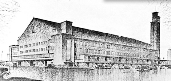  Centrale Markthal, ontwerp 1934.  <p> Bron: <a href="http://www.library.wur.nl">http://www.library.wur.nl</a></p>