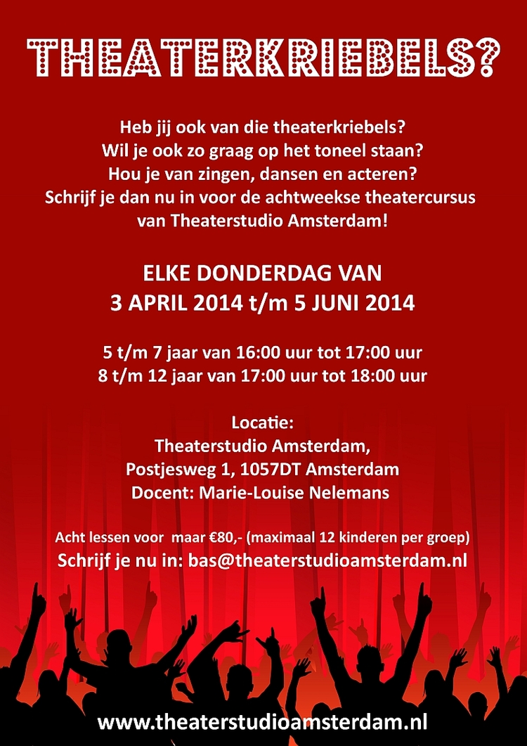 Flyer Theaterkriebels? Copyright: Theaterstudio Amsterdam 