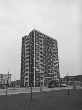 Torenflat Sloterhof, 1961 Bron: beeldbank, Stadsarchief Amsterdam 