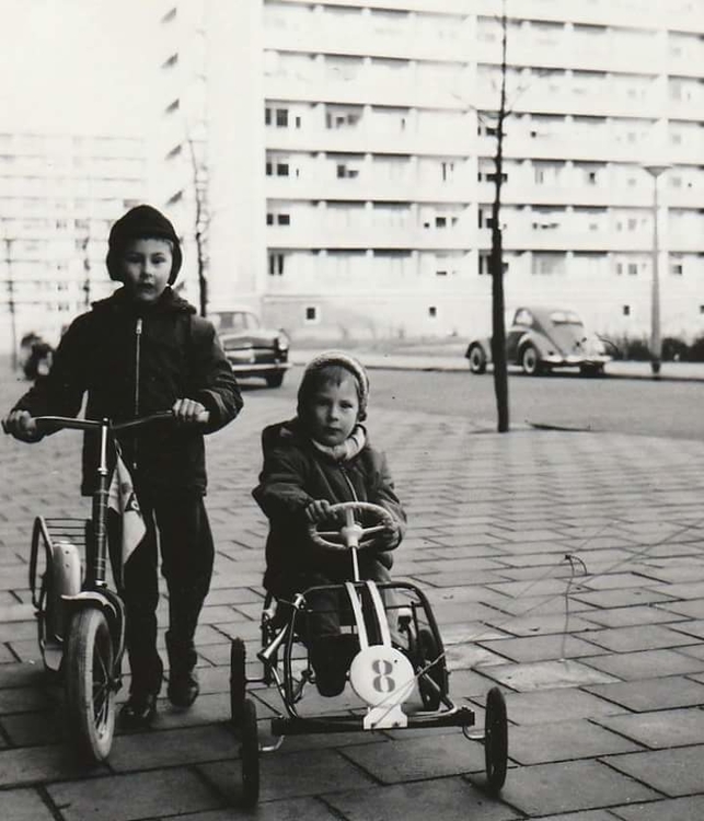 Op de step en de skelter, 1965. Bron: Maudy Kruiswijk. 