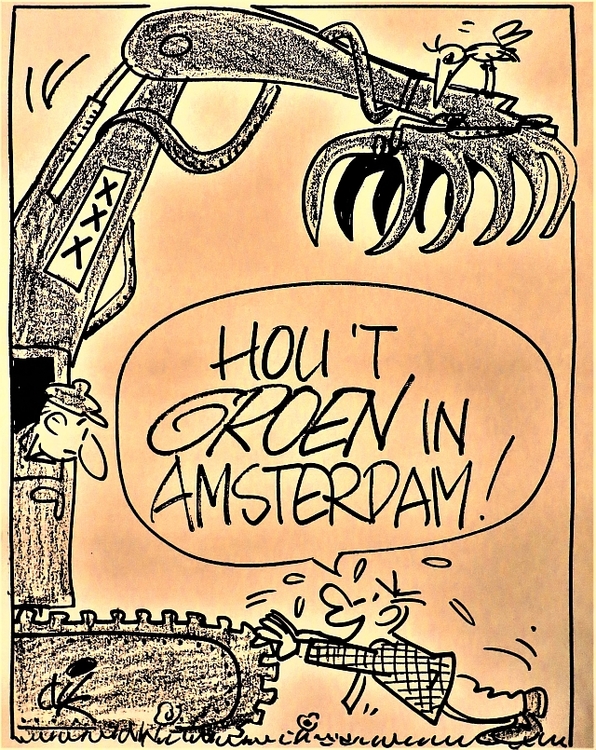 Poster "Hou 't groen in Amsterdam".  