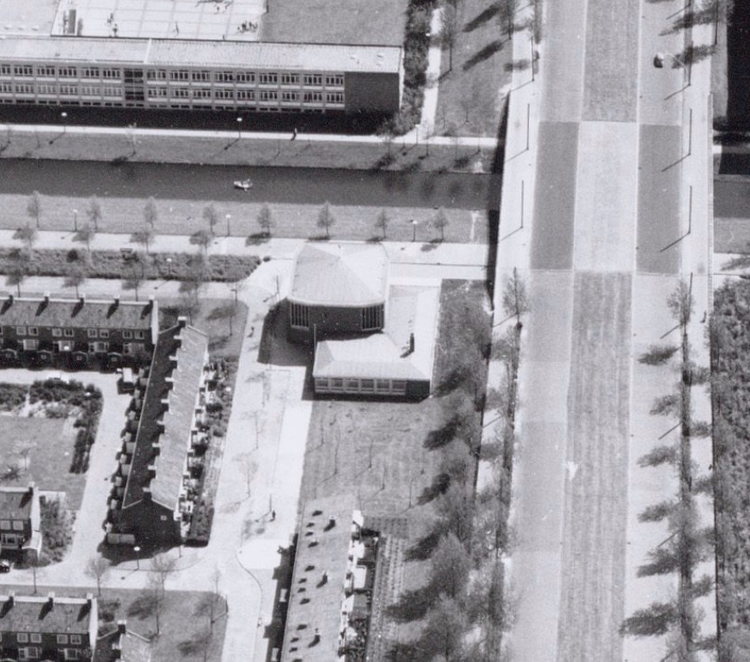 De Bron - fragment van een luchtfoto uit de Beeldbank van de gemeente Amsterdam  