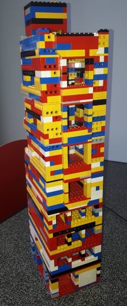 De toren in Lego (begin)  